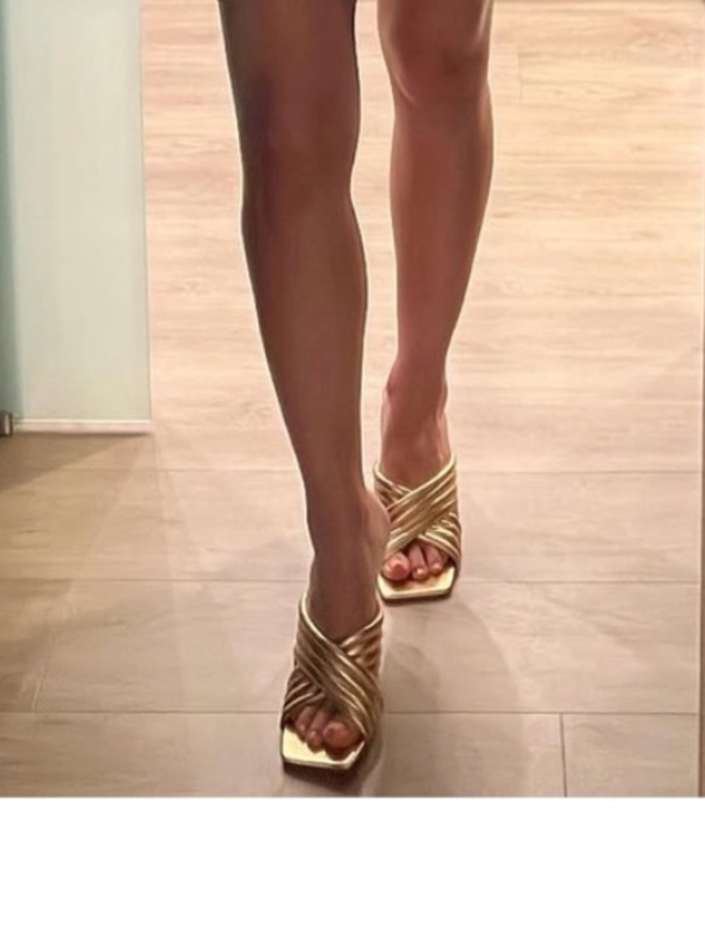 Vince Camuto gold sandals